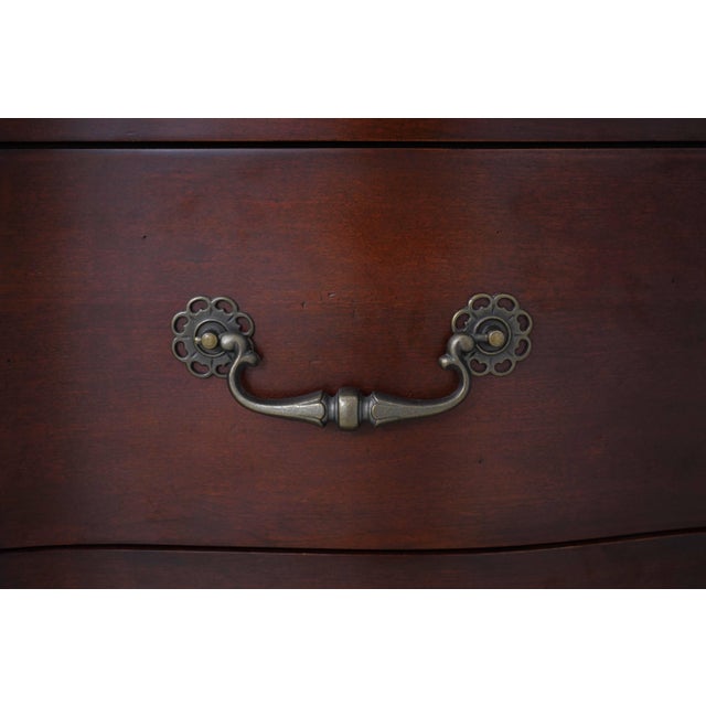Victorian Style Mahogany Finish 5 Drawer Chest For Sale - Image 12 of 15