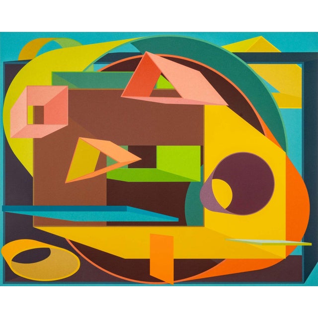 Contemporary Al Held "Scholes Ii" Screenprint, 1991 For Sale - Image 3 of 13