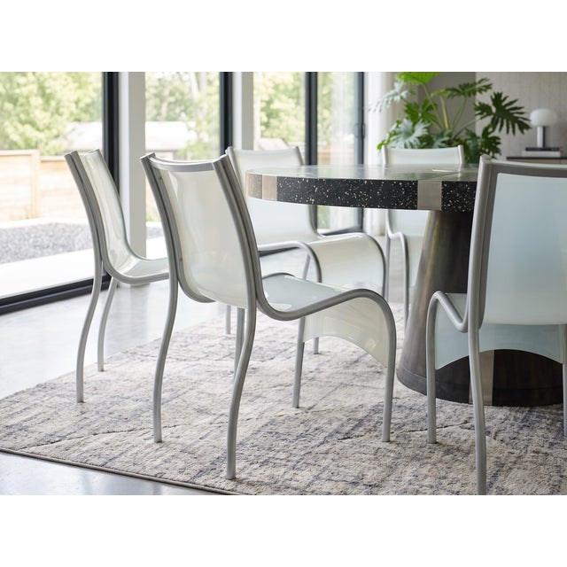 Ron Arad Vintage Kartell Fpe "Fantastic Plastic Elastic" Dining Chairs by Ron Arad - Set of 6 For Sale - Image 4 of 5
