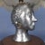 Sculptural Female Face Table Lamp in Aluminum and Wood, 1960s For Sale - Image 9 of 17