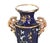 Traditional Mason's Ironstone Mazarine Blue Garniture of Three Vases, Polychrome Flowers Circa 1820–1830 For Sale - Image 3 of 6