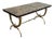 1940s Raymond Subes Neoclassical Style Brass and Marble Coffee Table For Sale