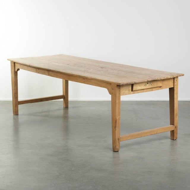 Antique Pinewood Farmhouse Dining Table For Sale - Image 15 of 15