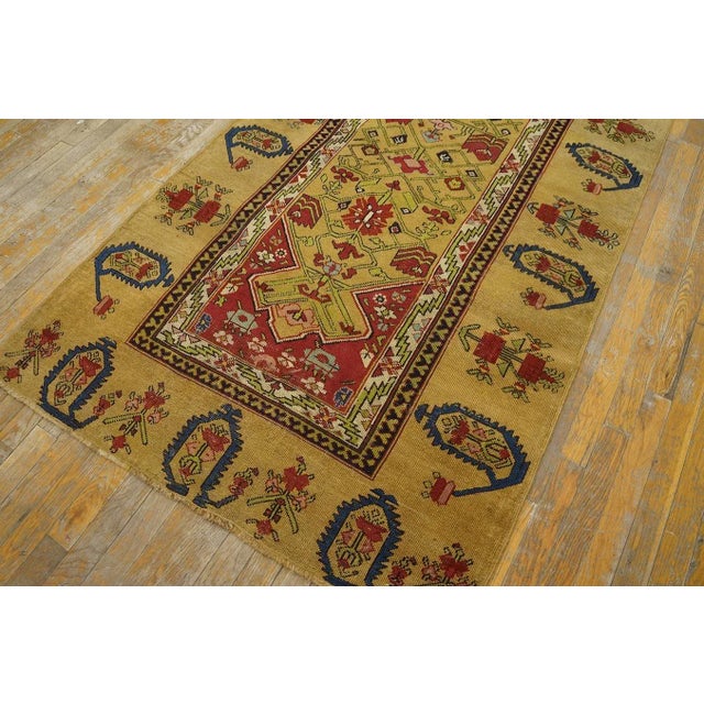 1870s Antique Brown Geometric Caucasian Shusha Karabagh Hallway Runner Rug For Sale - Image 11 of 12