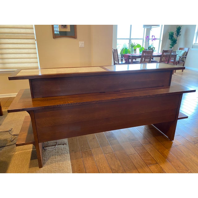 Stickley Gathering Island With Stone Top Chairish