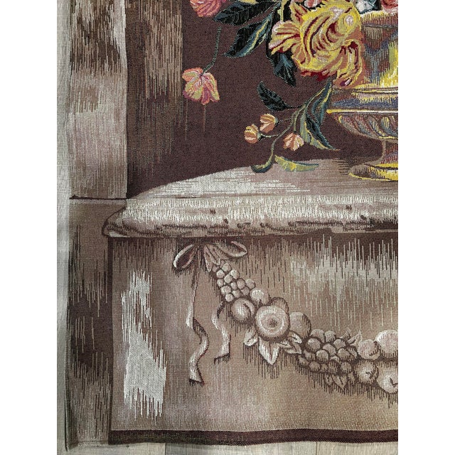 1990s Flower Vase Tapestry For Sale In Las Vegas - Image 6 of 12