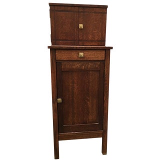 Mission Furniture Bar Cabinet For Sale