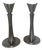 Art Deco Pewter Candleholders from GAB, 1930s, Set of 2 For Sale