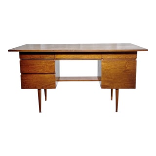 1960s Mel Smilow Walnut Desk For Sale
