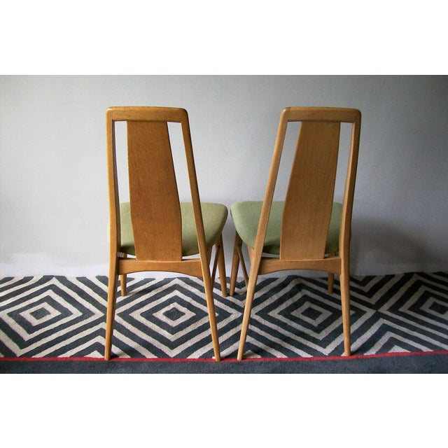 Set of Vintage Oak Eva Side Chairs by Niels Koefoed For Sale - Image 5 of 8