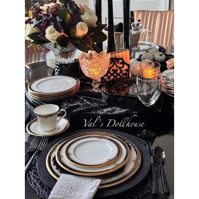 Noritake Late 20th Century Estate Noritake Gold & Sable Fine China Set - 52 Pieces For Sale - Image 4 of 18