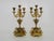 Pair of four-light bronze and marble candelabra in the Napoleon III style. 19th century A very fine pair of four-light...