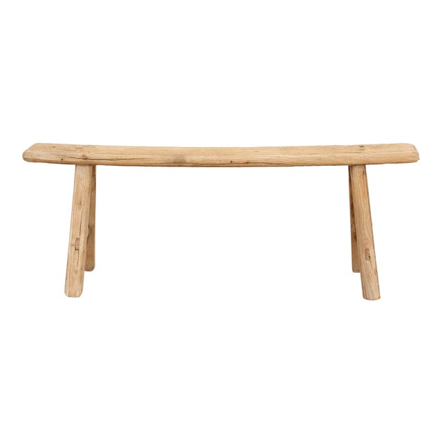 Antique Chinese Elm Wood Bench Chairish