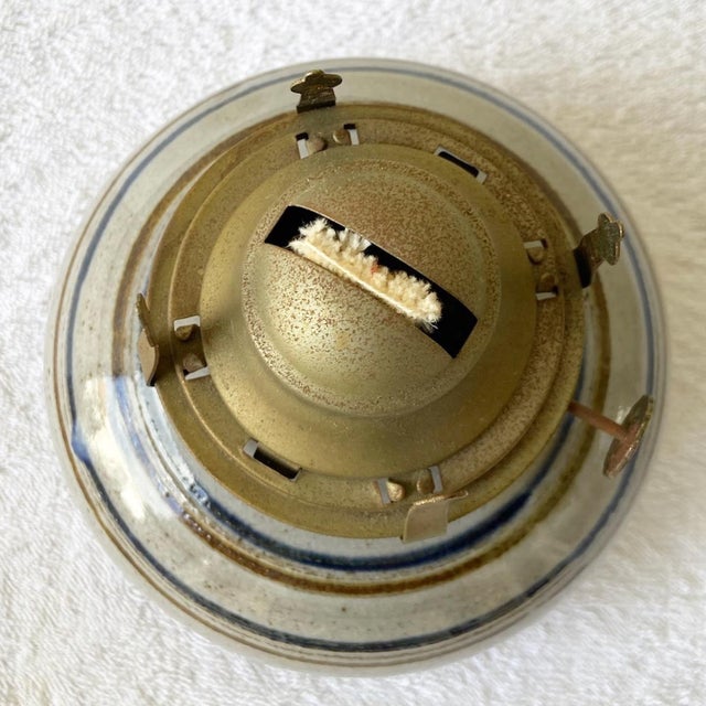 Vintage Pottery Oil Lamp Chairish