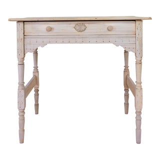 19th Century Victorian East Lake Small Desk | Natural Stripped Wood For Sale