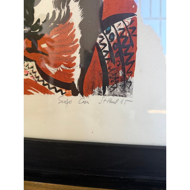 Suso Céri, Saint Paul, 1960s, Paper, Framed For Sale - Image 17 of 18