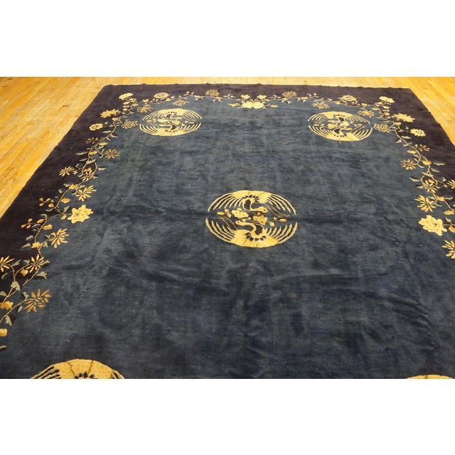 Antique Chinese Peking Rug, size: 8' 10''x 11' 8''