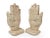Mid-Century Modern Mid 20th Century Sculptural Pink Marble Stone Hand Design Bookends - a Pair For Sale - Image 3 of 10