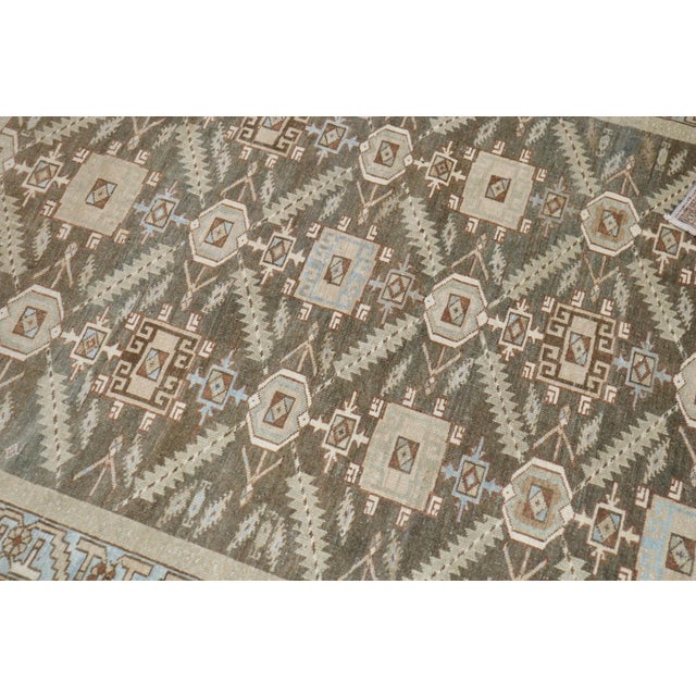 Textile Early 20th Century Earth Tone Persian Malayer Rug - 4'5" x 5'10" For Sale - Image 7 of 9