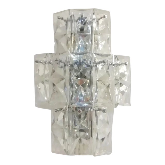Light Glass Sconce from Kinkeldey, 1970s For Sale