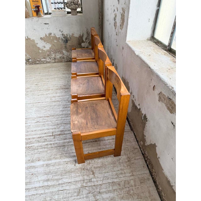 Elm Chairs in the style of Maison Regain, 1980s, Set of 4 For Sale - Image 6 of 18