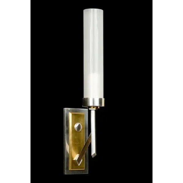 Contemporary Torchon Sconce in Brass Finish For Sale - Image 3 of 3