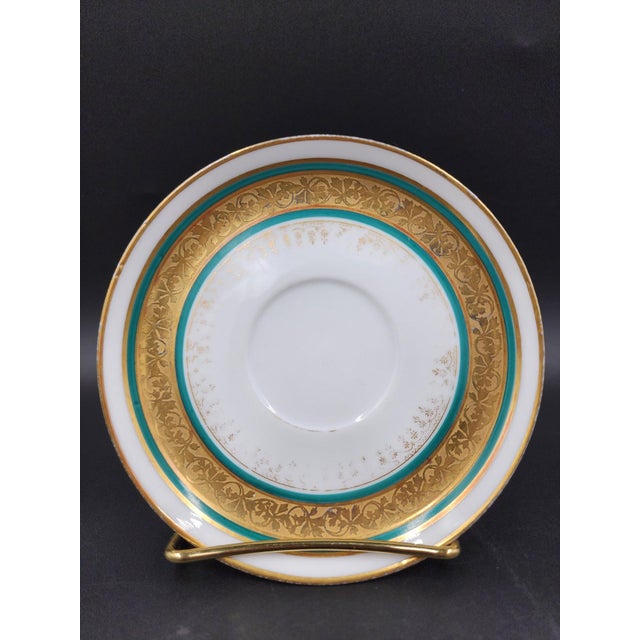 Exuding the grand luxury of the Gilded Age, this exceptional porcelain saucer was crafted by the master artisans of...