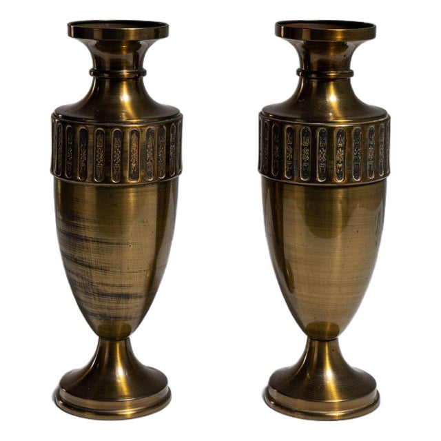 Early 20th Century France Brass Vase For Sale
