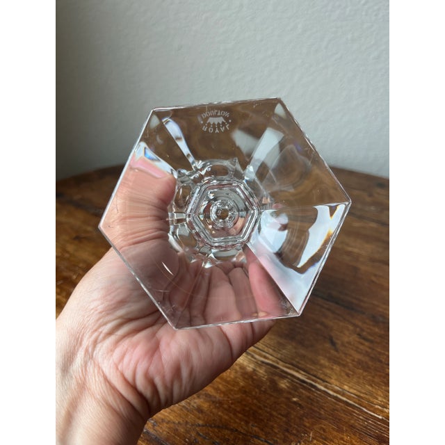 Glass 1990s Royal Doulton Concord Crystal Candle Holder for Tapers or Pillars For Sale - Image 7 of 7