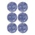 William Morris "Marigold" Blue and White Plates by Goodies - Set of 6 For Sale