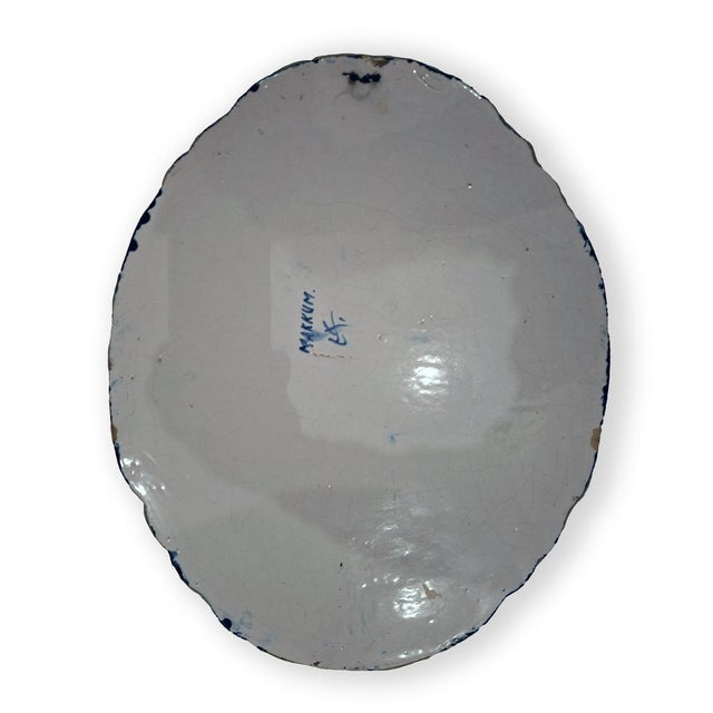 Porcelain Wall Plaques with Canal Scenes from Royal Delft, Set of 2 For Sale - Image 3 of 5
