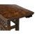 Vintage Chinese Brown Wood Open Flower RuYi Carving Apron Altar Console Table For Sale - Image 9 of 10