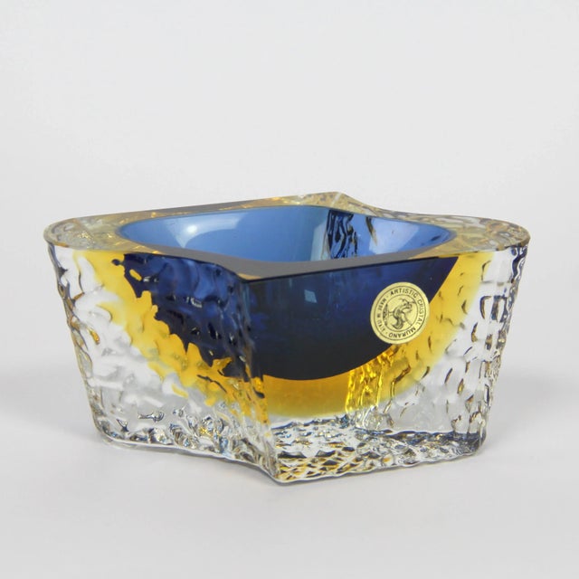 1970s Murano Glass Crystal Centerpiece by Alessandro Mandruzzato, 1970s For Sale - Image 5 of 5