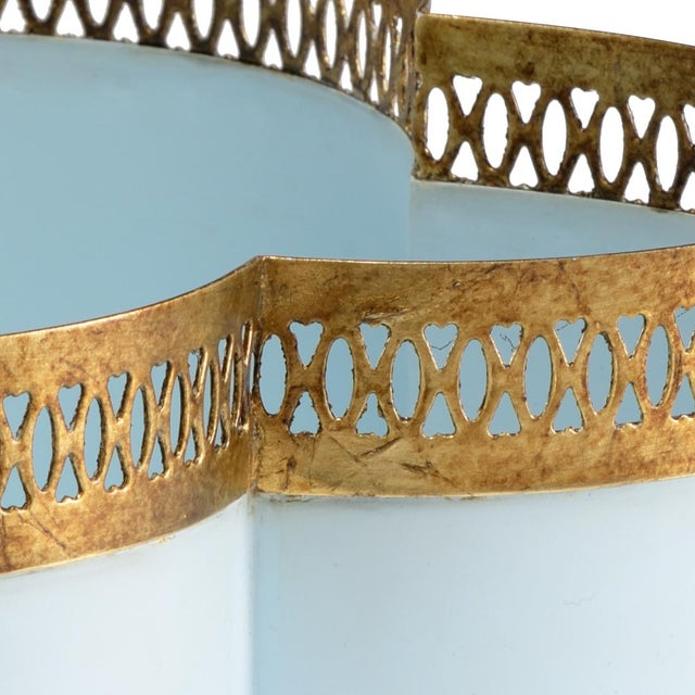 Enhance the look of your orchids or other floral arrangements with our Tracery Cachepot. This elegant quatrefoil planter...