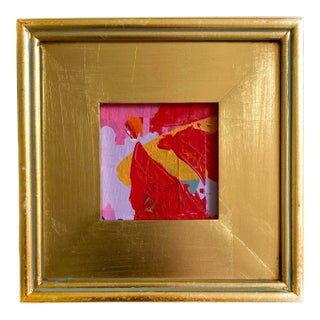 "Pinwheel 2" 2025 Framed Mini Painting by Jessalin Beutler For Sale