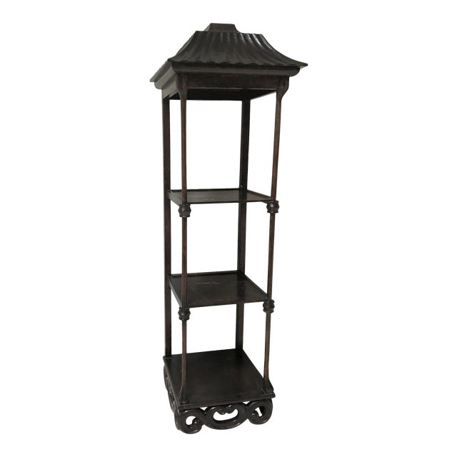 Pagoda-Style Etagere For Sale