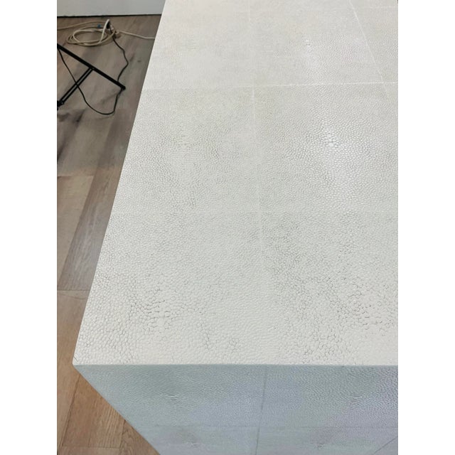 Wood Made Goods Modern Pristine Faux Shagreen Ramon Buffet For Sale - Image 7 of 9