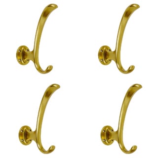 Mid-Century Austrian Wall Hooks, Vienna, 1950s, Set of 4 For Sale