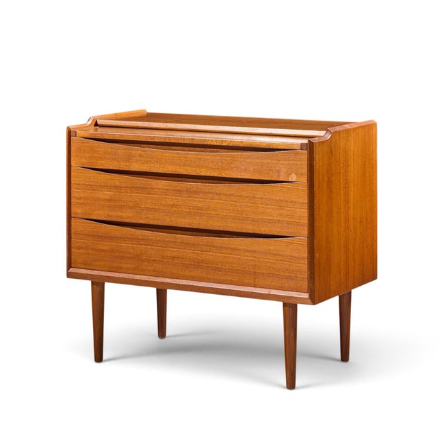 Mid-Century Modern Arne Vodder for Sibast Mid Century Danish Teak Dressing Table Vanity Dresser For Sale - Image 3 of 10