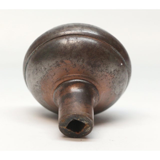 Antique Reading Cast Iron Elba Passage Door Knob For Sale - Image 4 of 4