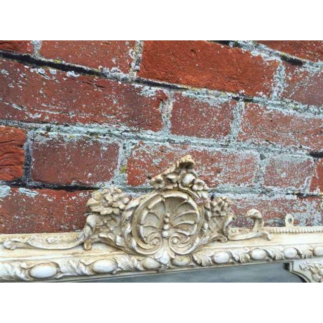 Antique French Overmantle Mirror, 19th Century For Sale - Image 4 of 6