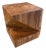 Andrianna Shamaris Suar Wood Origami Side Table For Sale