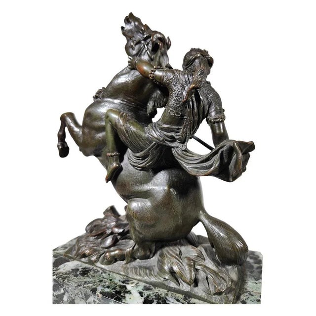 Amazon on Horseback Attacked by a Tiger by August-Karl-Edouard, 1900s, Set of 2 For Sale - Image 3 of 13