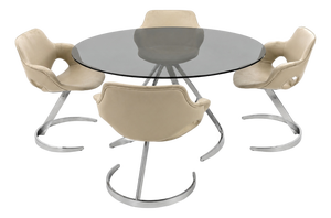 Dining Table and Chairs by Boris Tabacoff, 1960, Set of 5