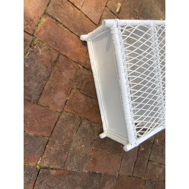 Late 20th Century Vintage Wicker Wall Shelf For Sale - Image 5 of 9