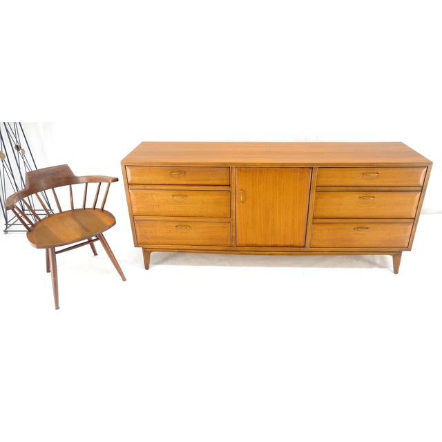 Wood Light American Walnut 9 Drawers Sculptural Protruding Rounded Drawers Faces For Sale - Image 7 of 10