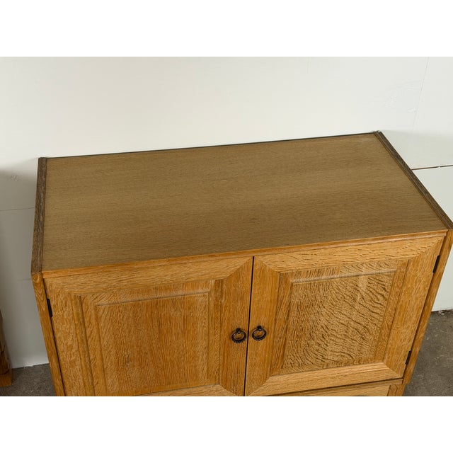 Wood Mid-Century Danish Oak Cabinets by Henning Kjaernulf, 1960s, Set of 2 For Sale - Image 7 of 8