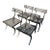 Thinline, 'Klismos' Dining Set (5) For Sale