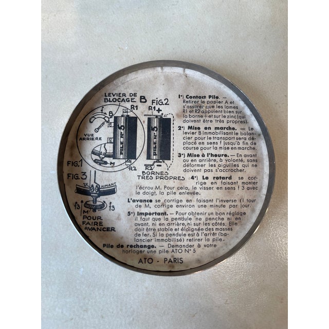 Glass Ato Electric Table Clock, 1940s For Sale - Image 7 of 12