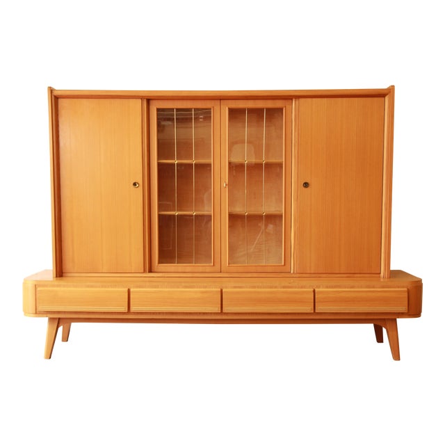 MidCentury Modern Sideboard With Hutch Chairish